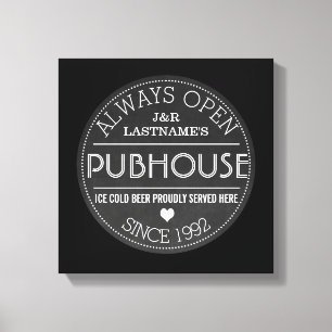 Impressão Em Tela Casal feito sob encomenda Pubhouse do quadro com