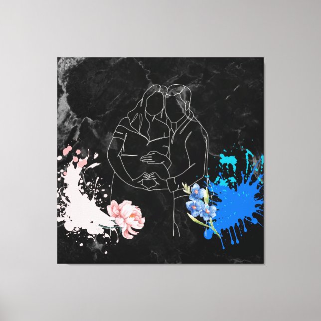 Impressão Em Tela Casal grávida (Frente)