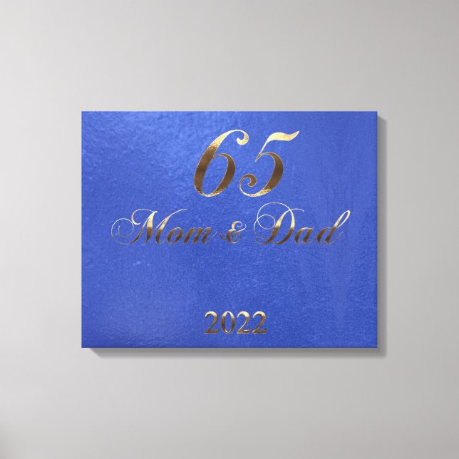 Impressão Em Tela Casamento Blue Sapphire 2022 (Frente)
