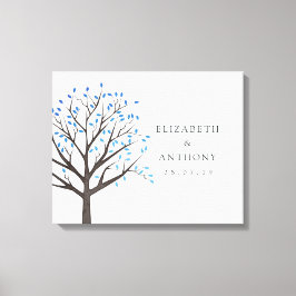 Impressão Em Tela Casamento de Árvore em Aquarela
