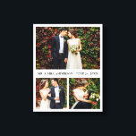 Impressão Em Tela Casamento de Colagem de Fotos Moderno 3<br><div class="desc">Impressão de Tela de Casamento de Colagem de Fotos Moderna 3</div>