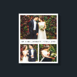 Impressão Em Tela Casamento de Colagem de Fotos Moderno 3<br><div class="desc">Impressão de Tela de Casamento de Colagem de Fotos Moderna 3</div>