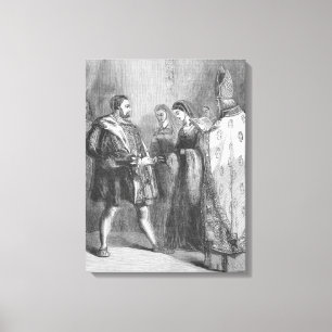 Impressão Em Tela Casamento de Henry VIII e de Catherine Parr
