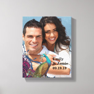 Impressão Em Tela Casamento de Peacock do marinho e Berry Berry Eleg