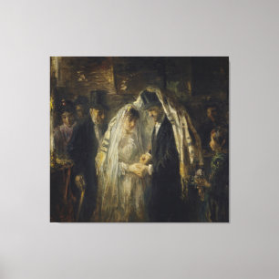 Impressão Em Tela Casamento Judaico, por Jozef Israëls