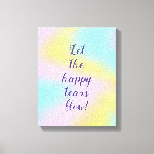 Impressão Em Tela Casamento magnífico do Pastel Rainbow (Frente)