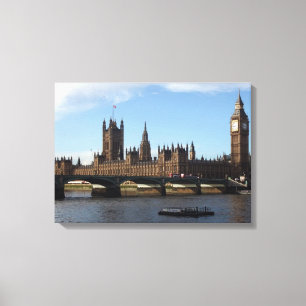Impressão Em Tela Casas de Londres do parlamento