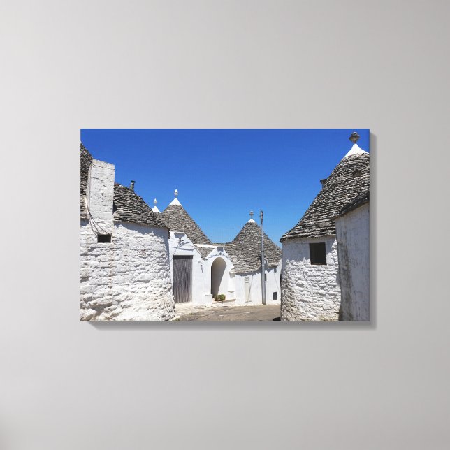 Impressão Em Tela Casas de Trulli em Alberobello, Puglia, tela impre (Frente)