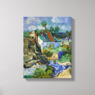 Impressão Em Tela Casas de Vintage Vincent van Gogh em Auvers