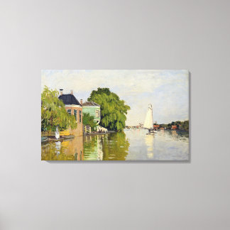Impressão Em Tela Casas do Achterzaan - Claude Monet