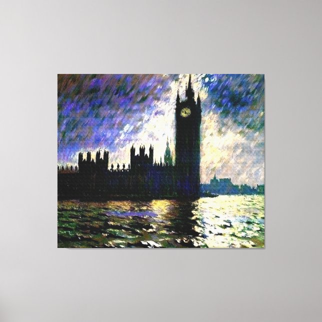 Impressão Em Tela Casas impressionistas do Parlamento (Frente)