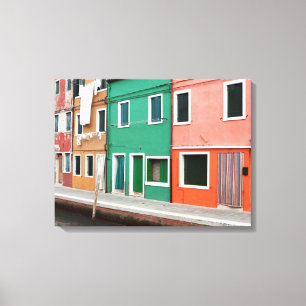 Impressão Em Tela Casas na orla marítima