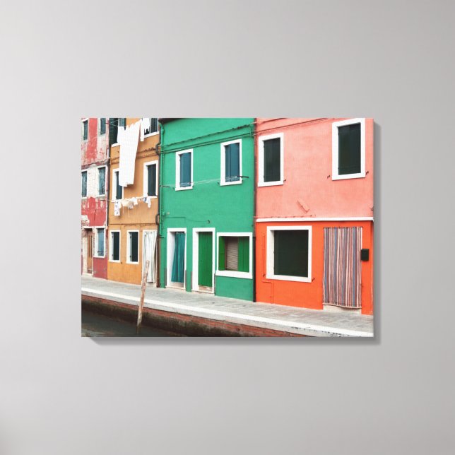 Impressão Em Tela Casas na orla marítima (Frente)