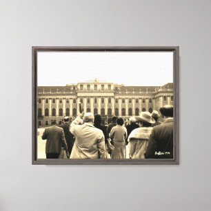 Impressão Em Tela Casas Vintage Áustria Viena Schonbrunn