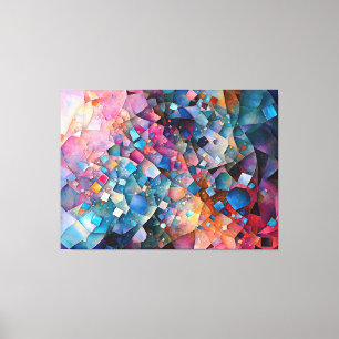 Impressão Em Tela "Cascata de Miragem" Paisagem de Arte Abstrata Col