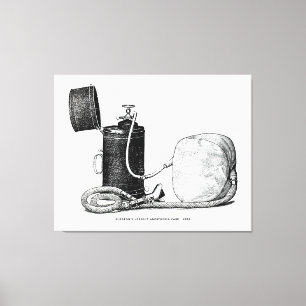 Impressão Em Tela Caso ereto 1896 da anestesia do cirurgião