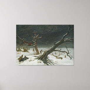 Impressão Em Tela Caspar David Friedrich Horizontal de inverno