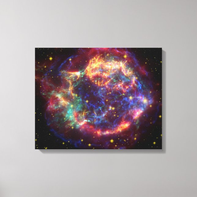 Impressão Em Tela Cassiopeia Galaxy Supernova remanescente (Frente)