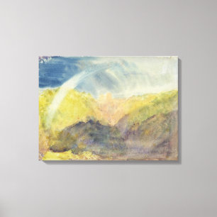 Impressão Em Tela Castelo Crichton (Paisagem Montanhosa com Chuva