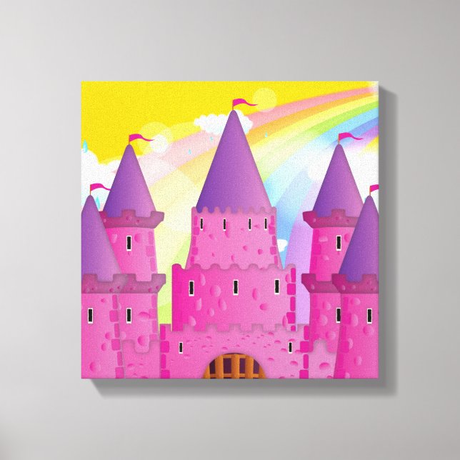 Impressão Em Tela Castelo da Fada (Frente)