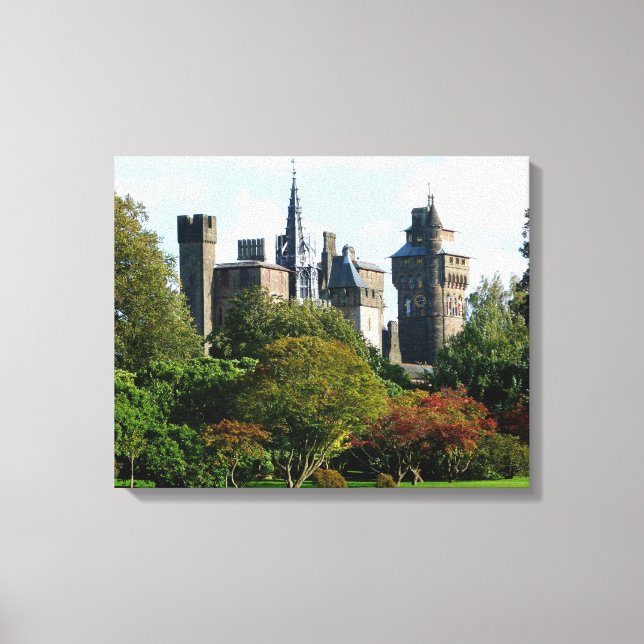 Impressão Em Tela Castelo de Cardiff II (Frente)