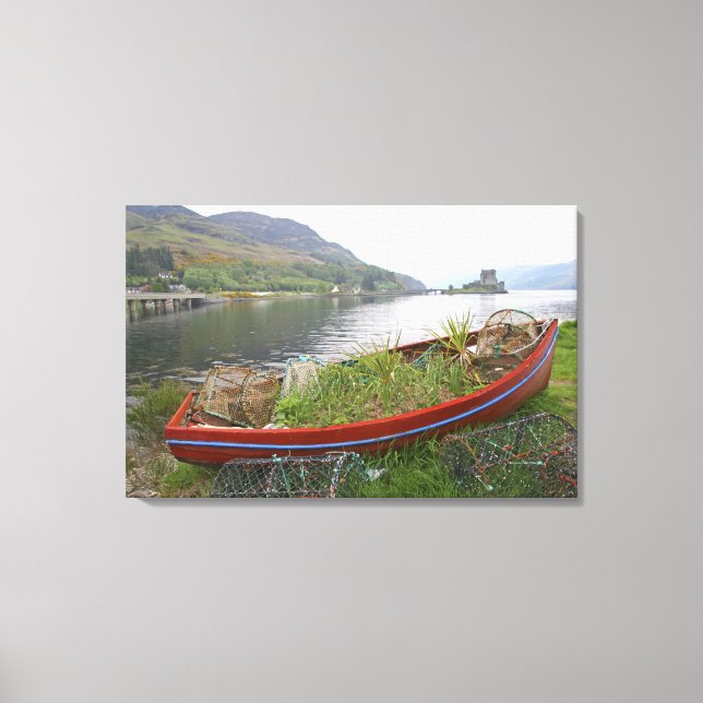 Impressão Em Tela Castelo de Eilean Donan, Escócia. O famoso Eilean  (Frente)