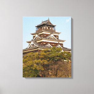 Impressão Em Tela Castelo de Hiroshima 広 島 城, Hiroshima, Japão