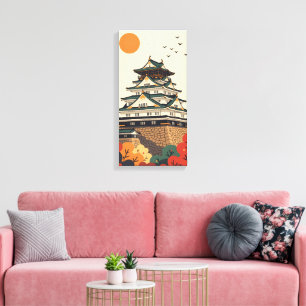 Impressão Em Tela Castelo de Iga Ueno Japão