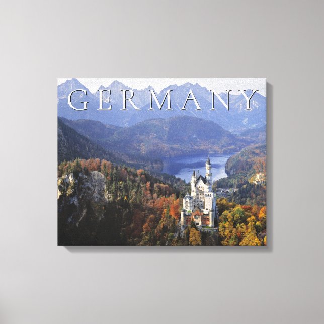 Impressão Em Tela Castelo de Neuschwanstein | Alemanha, Baviera (Frente)
