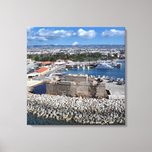 Impressão Em Tela Castelo de Paphos do Mar