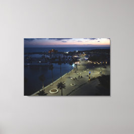 Impressão Em Tela Castelo de Paphos e Porto à Noite