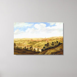 Impressão Em Tela Castelo de Richmond, Yorkshire, c.1640-41 (óleo n