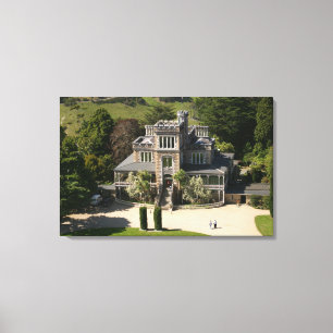 Impressão Em Tela Castelo Larnach, Dunedin, Nova Zelândia - aérea