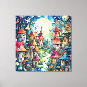 Impressão Em Tela Castelo mágico da Terra Fairyland