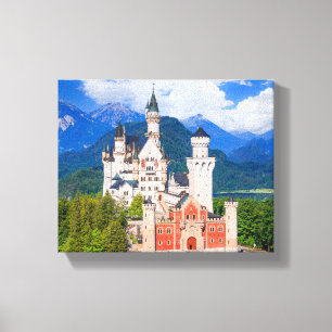 Impressão Em Tela Castelo Neuschwanstein Alemanha