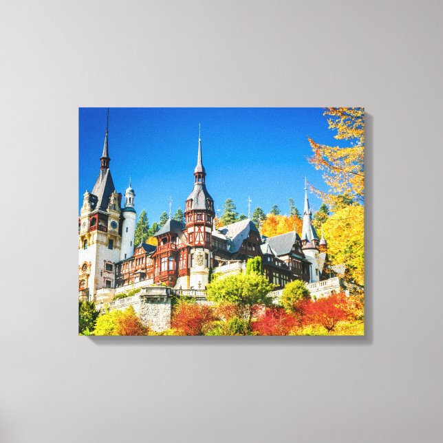 Impressão Em Tela Castelo Peles Sinaia (Frente)