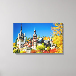 Impressão Em Tela Castelo Peles Sinaia