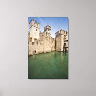 Impressão Em Tela Castelo Scaliger, Sirmione, Província de Brescia,