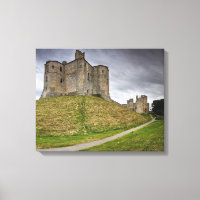 Castelo Warkworth em Northumberland, Inglaterra