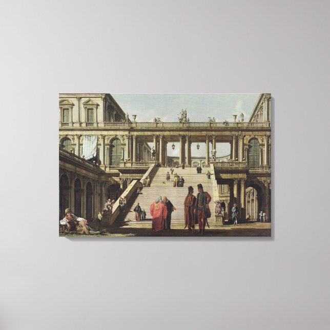 Impressão Em Tela Castle Courtyard, 1762 (Frente)