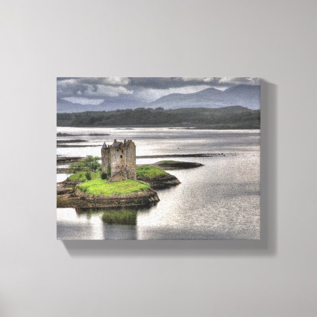 Impressão Em Tela Castle Stalker Appin Argyll Scotland (Frente)