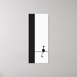 Impressão Em Tela Cat Art