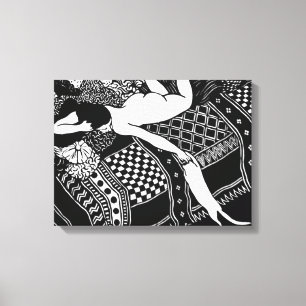 Impressão Em Tela Cat Felix Vallotton Lady Bed Laziness La Paresse