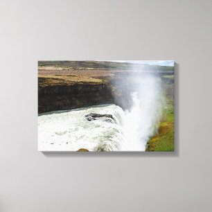 Impressão Em Tela Catarata Gullfoss - Sudoeste da Islândia