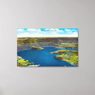 Impressão Em Tela Cataratas secas e Cataratas Lago Grande Coulee