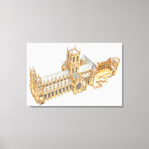 Impressão Em Tela Catedral de Canterbury. Grâ Bretanha