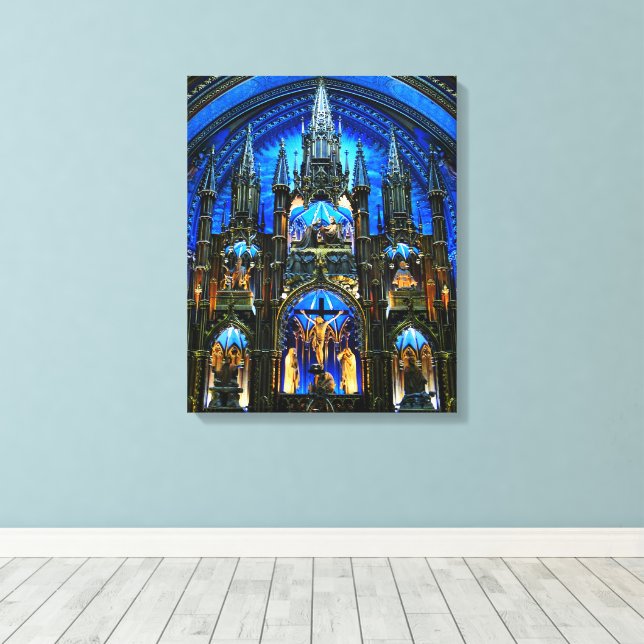 Impressão Em Tela Catedral de Notre Dame Altar (Insitu(piso de madeira))