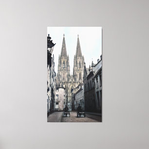 Impressão Em Tela Catedral de Rua Peter Colônia Alemanha 1910