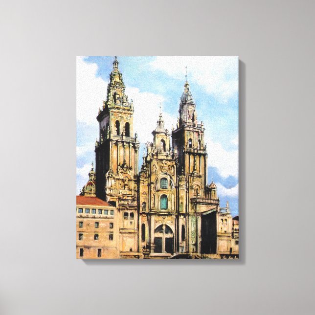 Impressão Em Tela Catedral de Santiago de Compostela (A Corunha) (Frente)