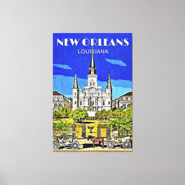 Impressão Em Tela Catedral de santo Louis (Frente)